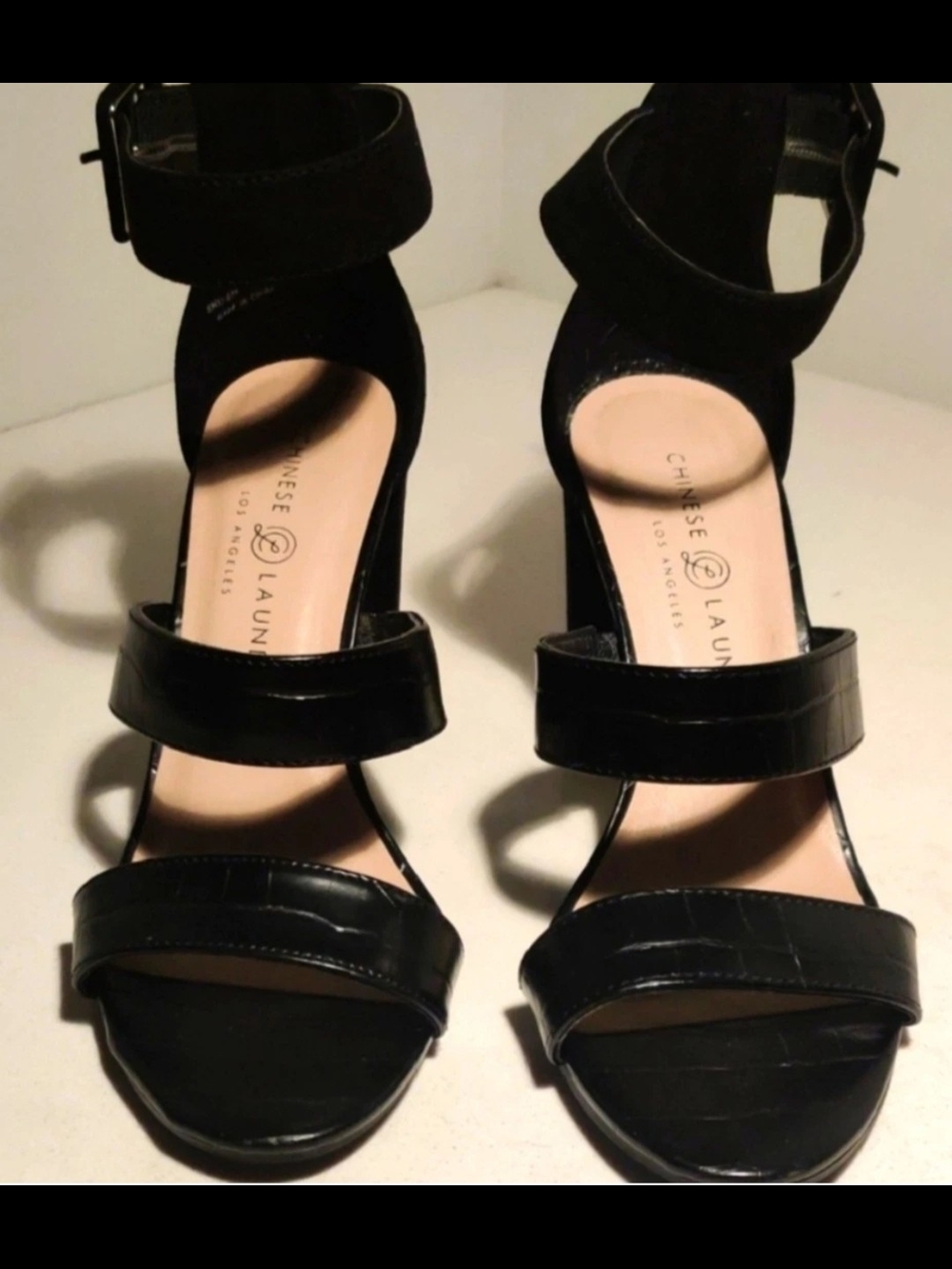 Chinese Laundry Womens 39/8.5 Black Heel's...New